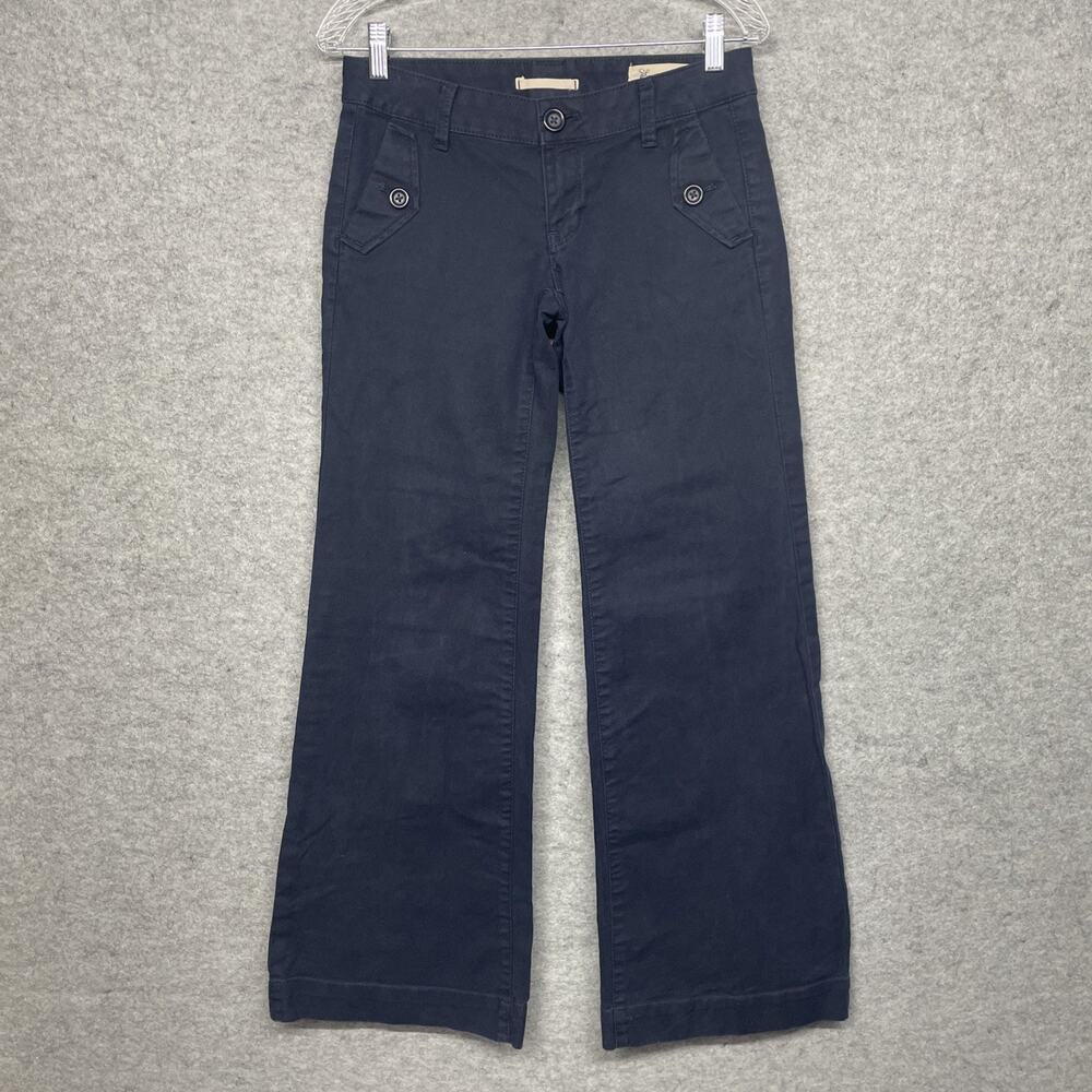 VTG Gap Limited Edition Navy Sailor Pants‎ 25/1 Y2K Indie Sleaze Low Rise Flare
